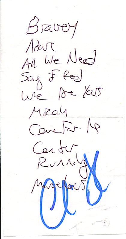 Set List